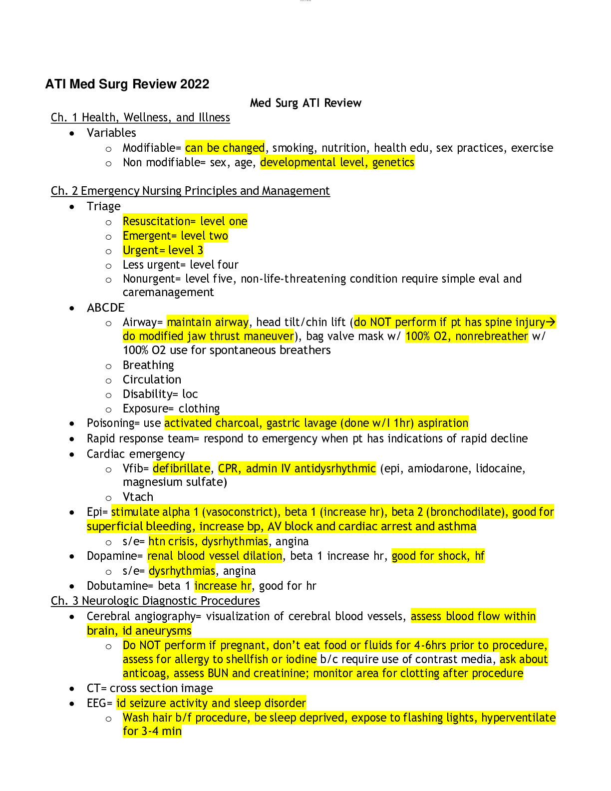 Preview image for ATI Med Surg Review 2022